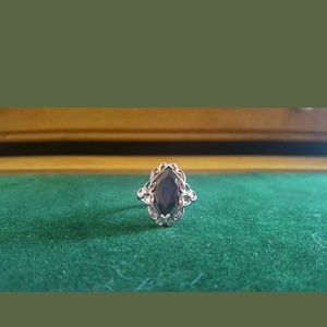 Garnet and Diamond Ring